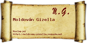 Moldován Gizella névjegykártya
